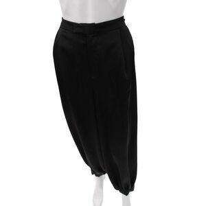 Zara Womens Harem Pants Black Polyester Hook & Eye Size M